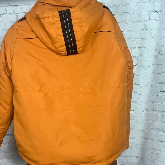 Avalanche Mens Winter Jacket British Khaki Color Down Windproof Parka Snow Ski L - Picture 9 of 10